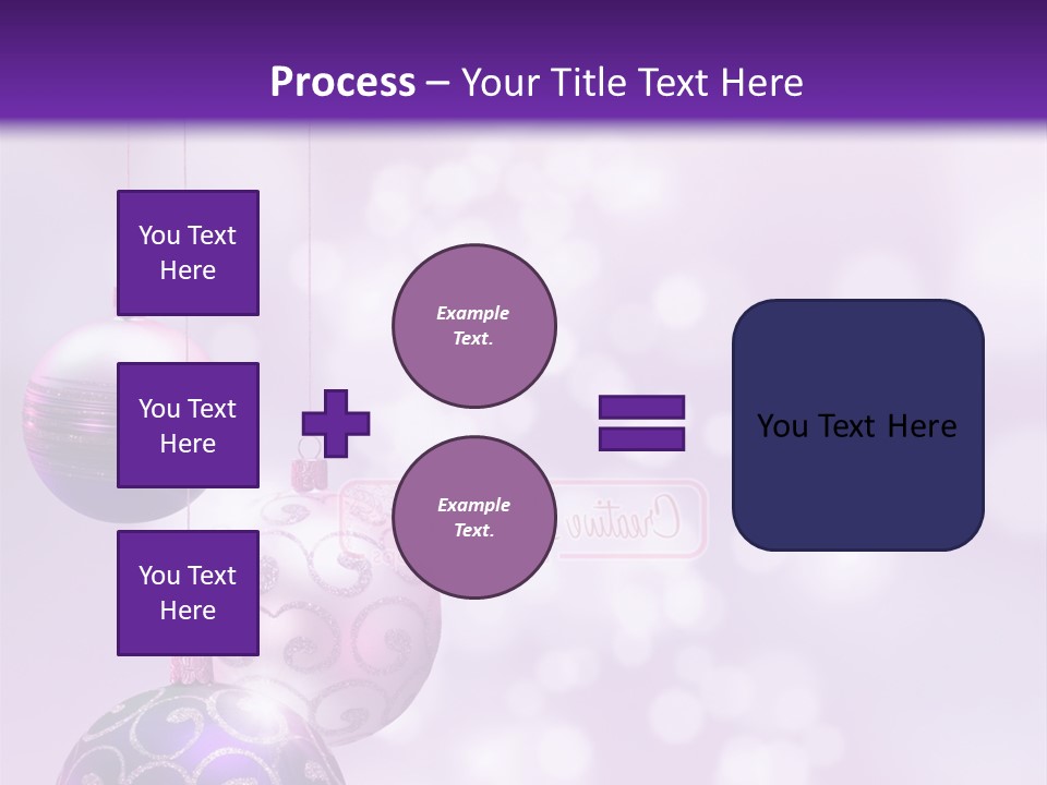 Celebration Bauble Image PowerPoint Template