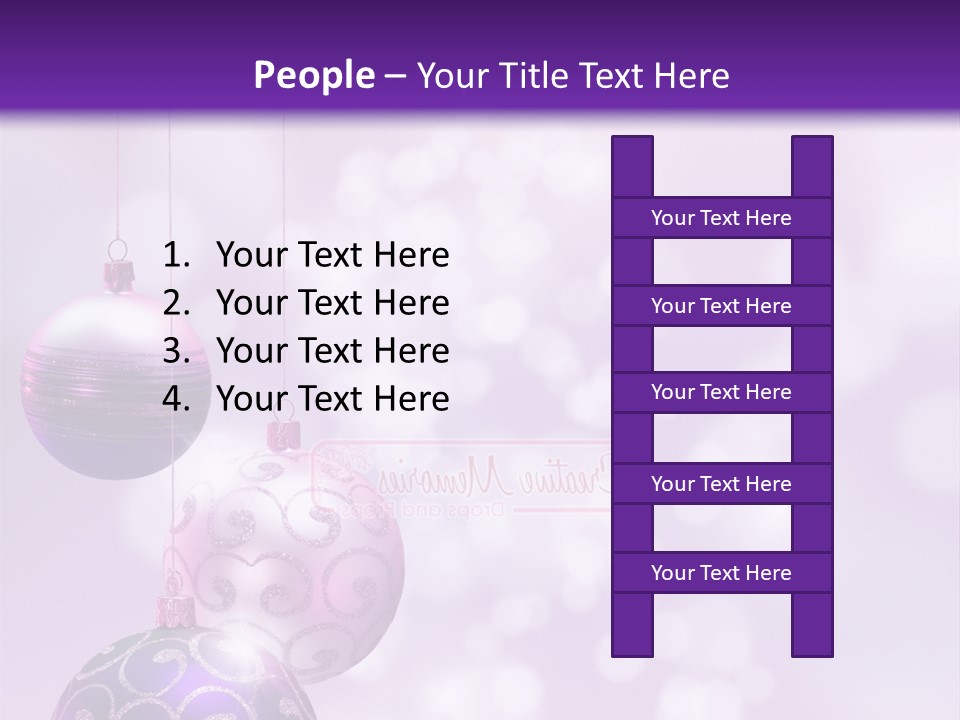 Celebration Bauble Image PowerPoint Template