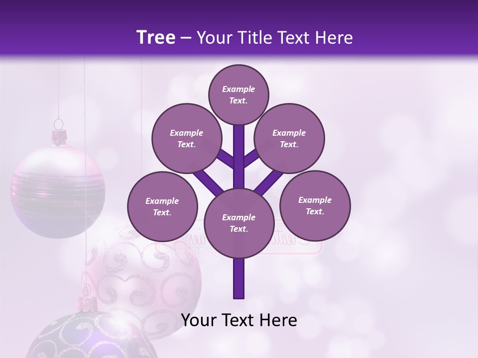 Celebration Bauble Image PowerPoint Template