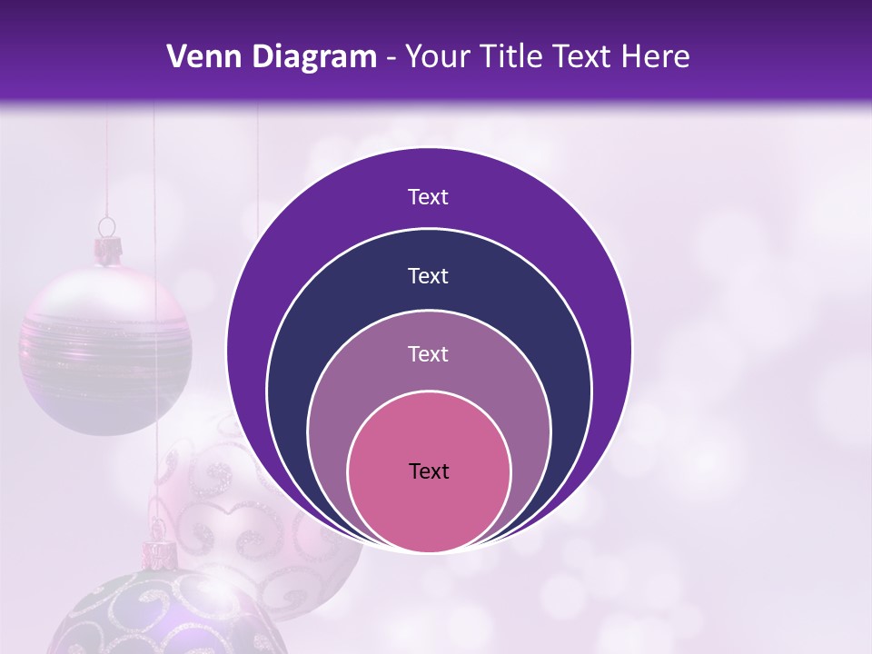 Celebration Bauble Image PowerPoint Template