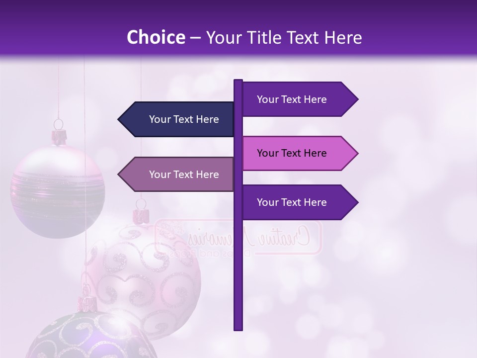 Celebration Bauble Image PowerPoint Template