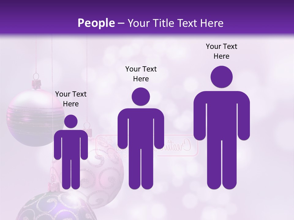 Celebration Bauble Image PowerPoint Template