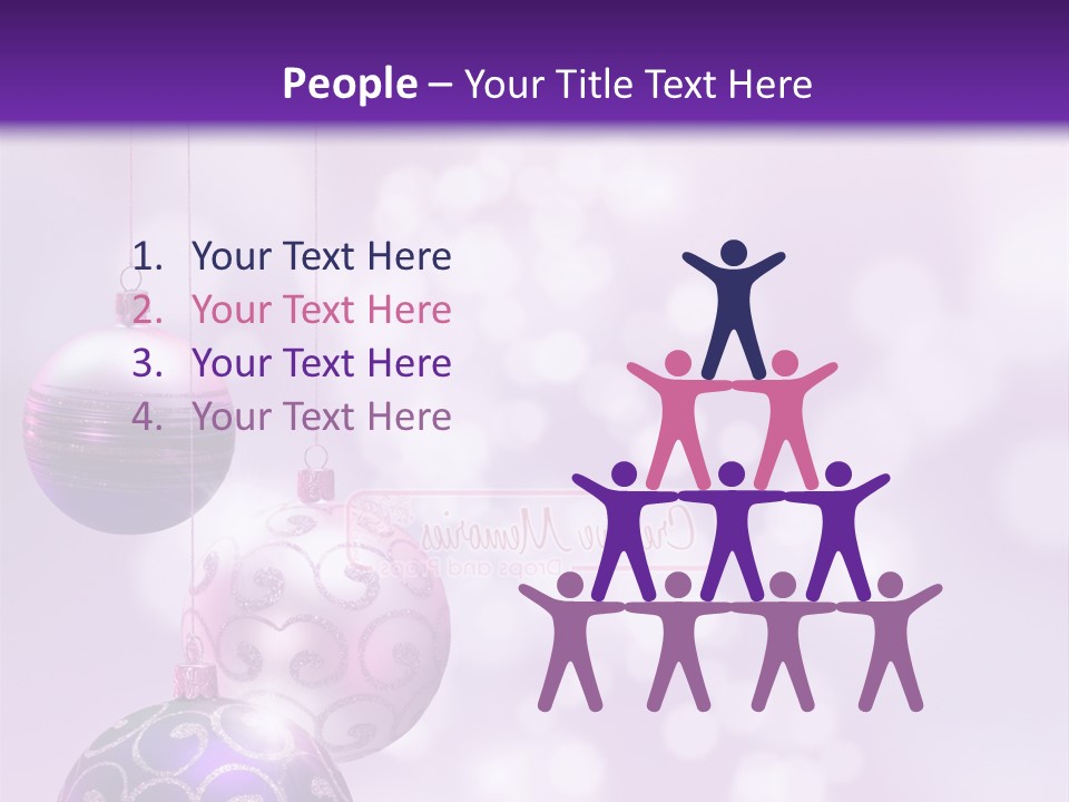 Celebration Bauble Image PowerPoint Template