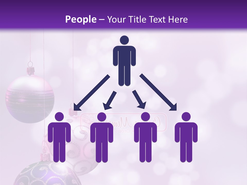 Celebration Bauble Image PowerPoint Template