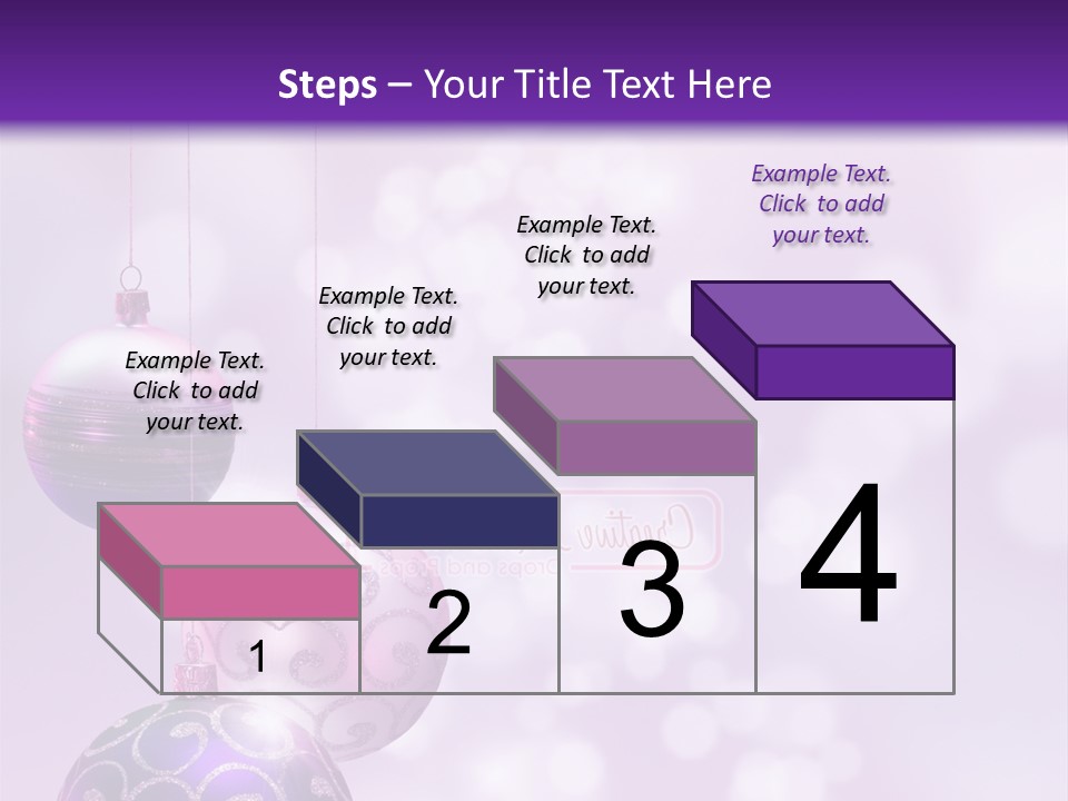 Celebration Bauble Image PowerPoint Template