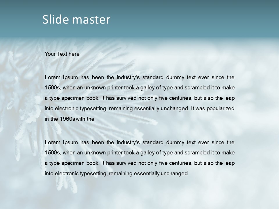 Snowflake Holiday Siberia PowerPoint Template