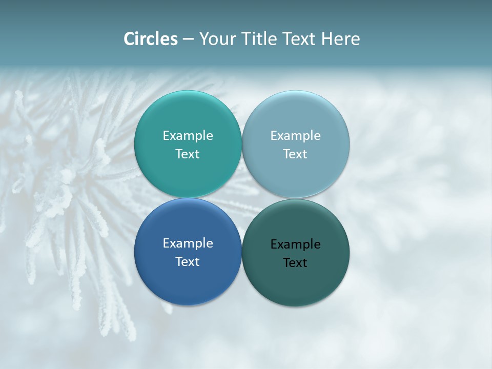 Snowflake Holiday Siberia PowerPoint Template