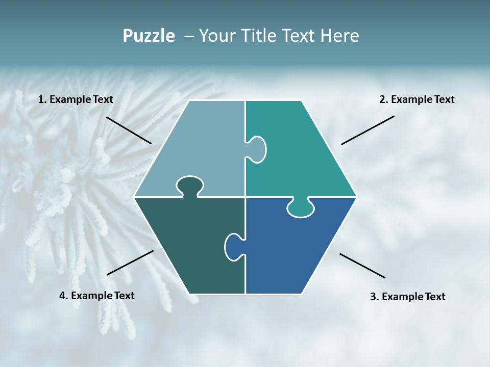 Snowflake Holiday Siberia PowerPoint Template