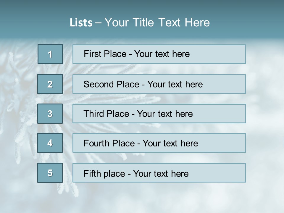 Snowflake Holiday Siberia PowerPoint Template