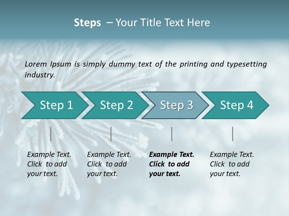 Snowflake Holiday Siberia PowerPoint Template