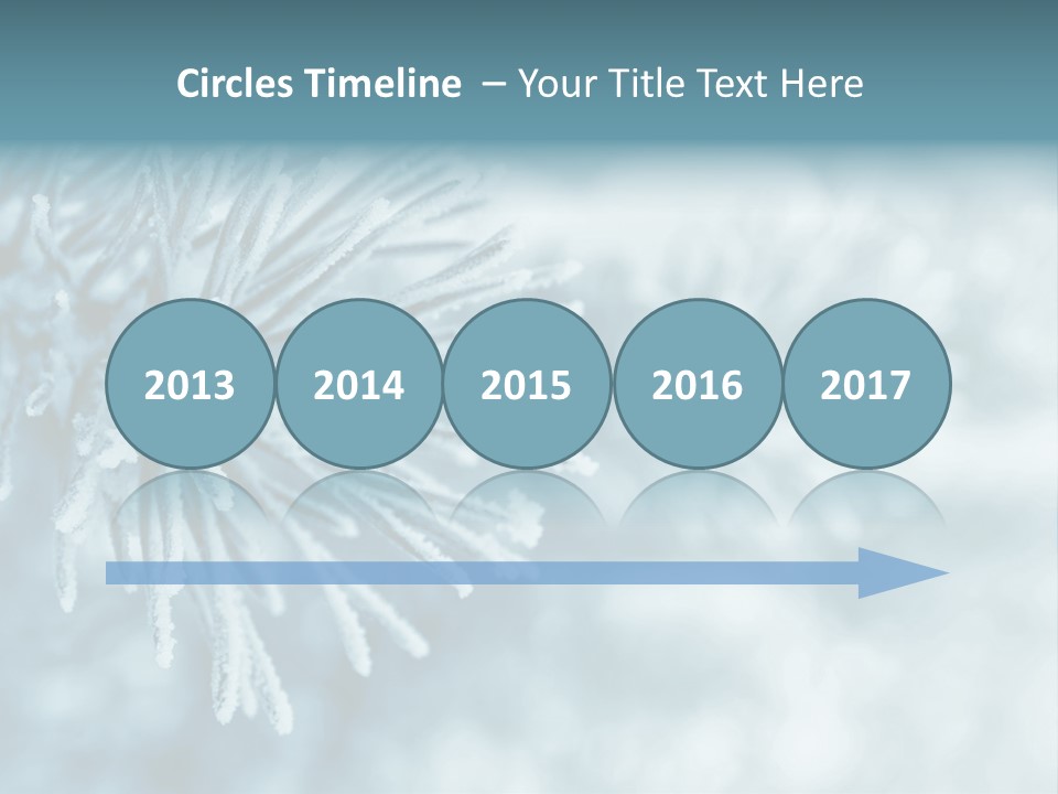 Snowflake Holiday Siberia PowerPoint Template