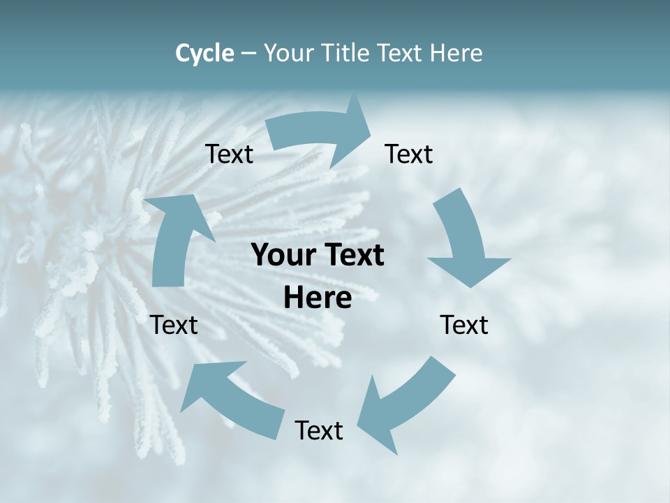 Snowflake Holiday Siberia PowerPoint Template