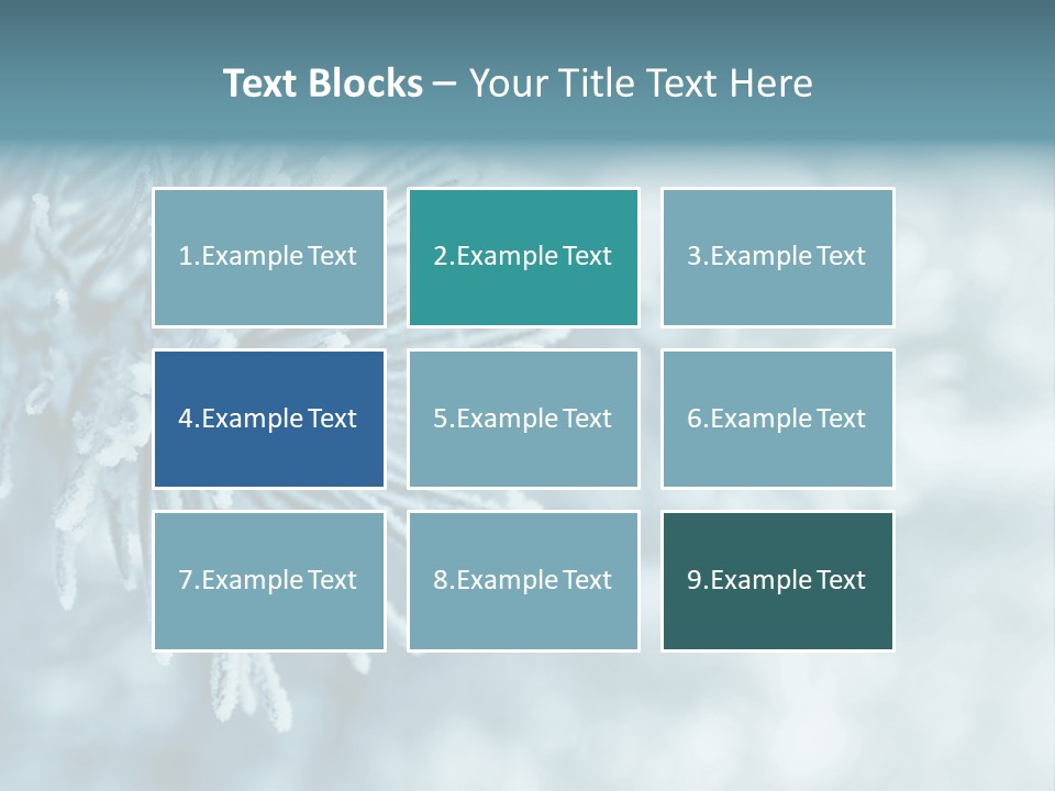 Snowflake Holiday Siberia PowerPoint Template