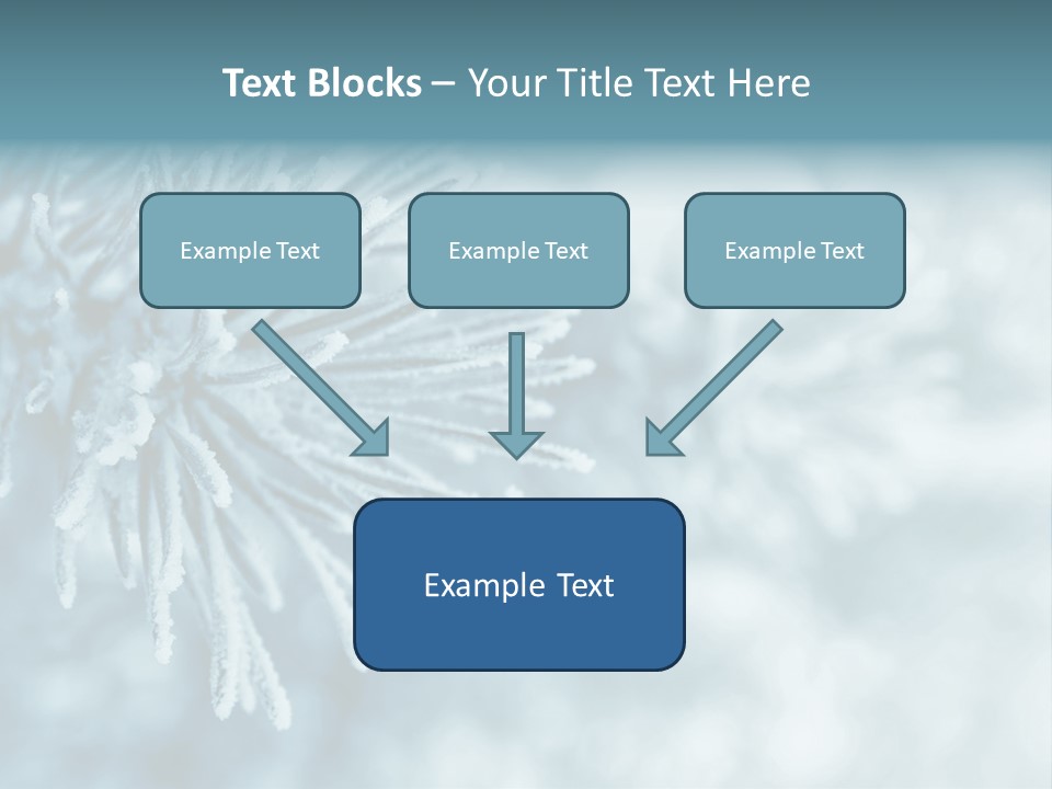 Snowflake Holiday Siberia PowerPoint Template