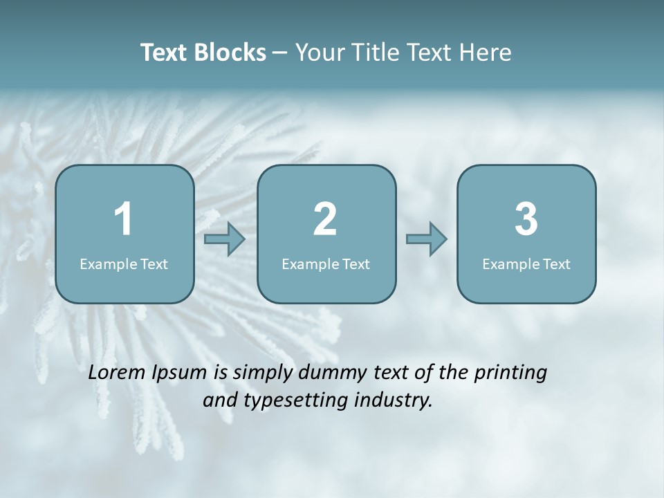 Snowflake Holiday Siberia PowerPoint Template