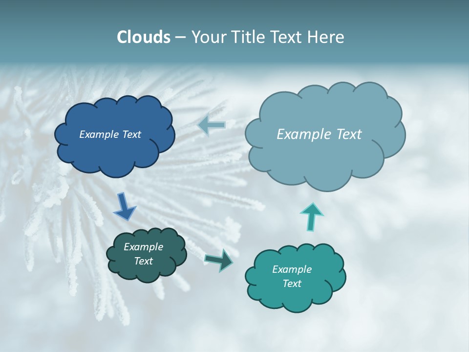 Snowflake Holiday Siberia PowerPoint Template