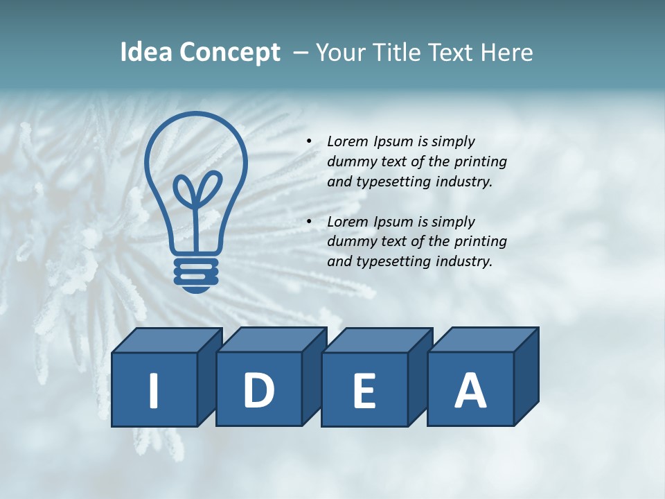 Snowflake Holiday Siberia PowerPoint Template