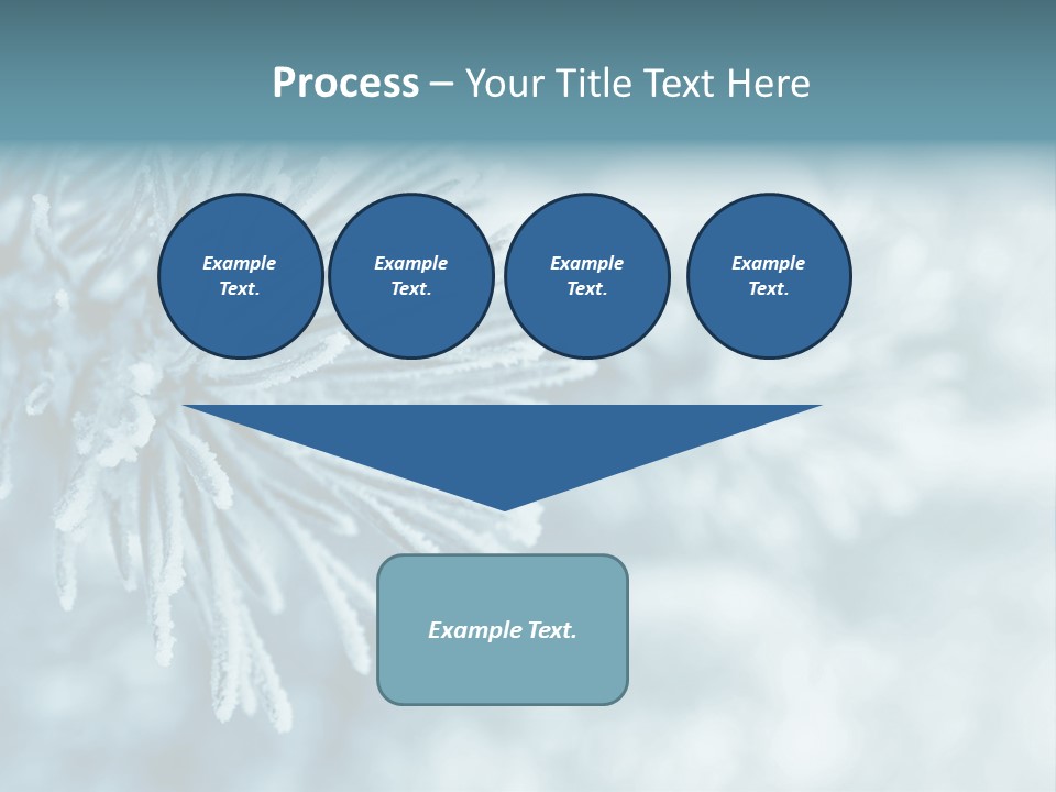 Snowflake Holiday Siberia PowerPoint Template