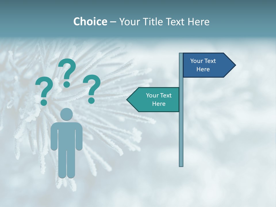 Snowflake Holiday Siberia PowerPoint Template