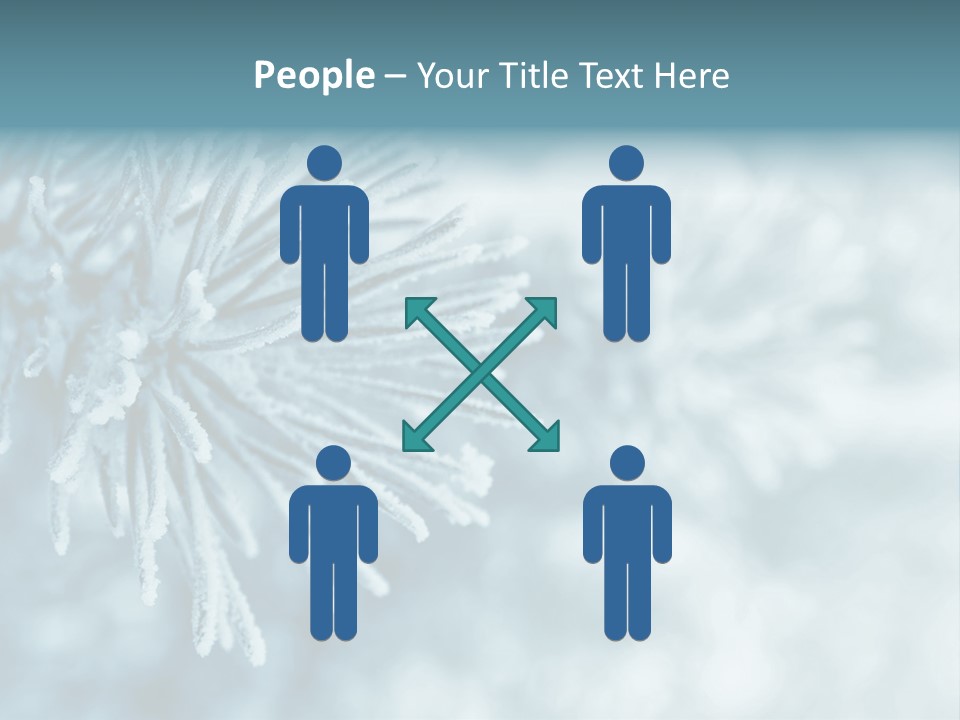 Snowflake Holiday Siberia PowerPoint Template