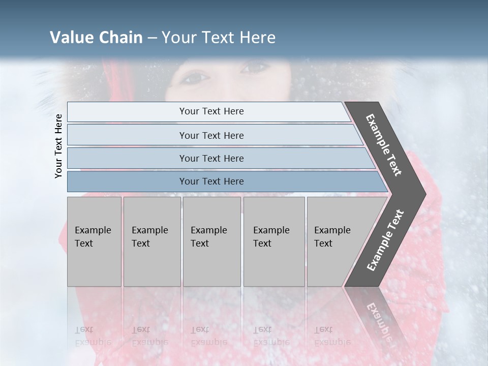 Female Ice Face PowerPoint Template