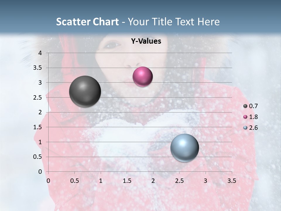 Female Ice Face PowerPoint Template