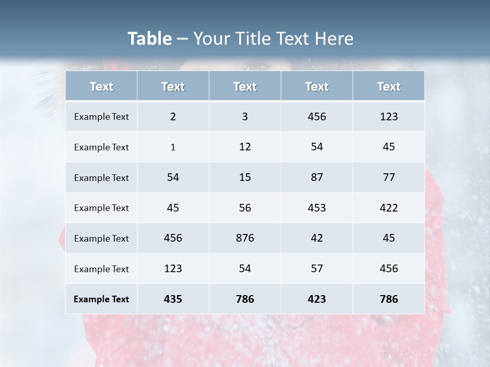 Female Ice Face PowerPoint Template