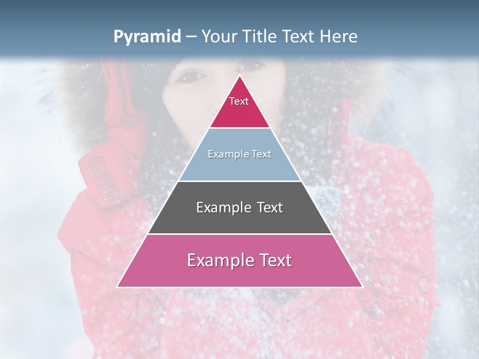 Female Ice Face PowerPoint Template