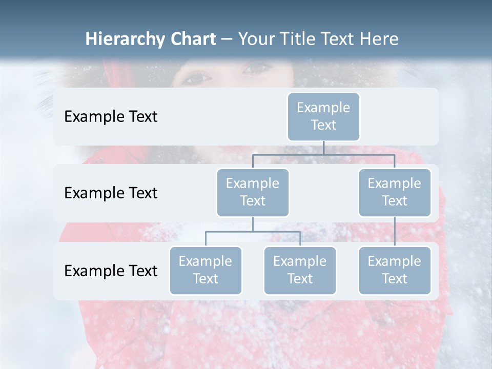 Female Ice Face PowerPoint Template