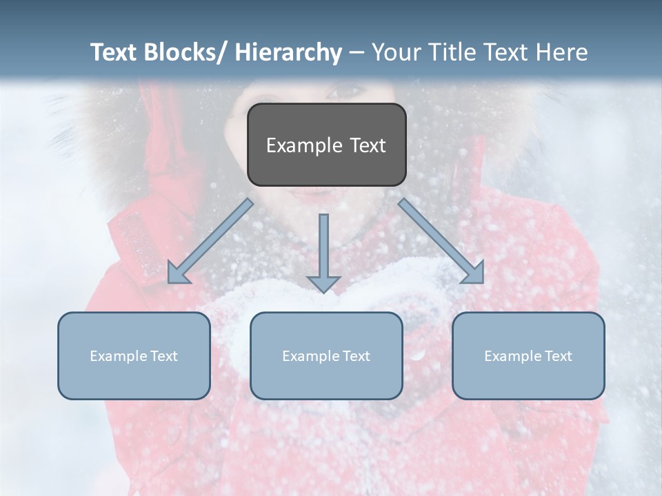 Female Ice Face PowerPoint Template