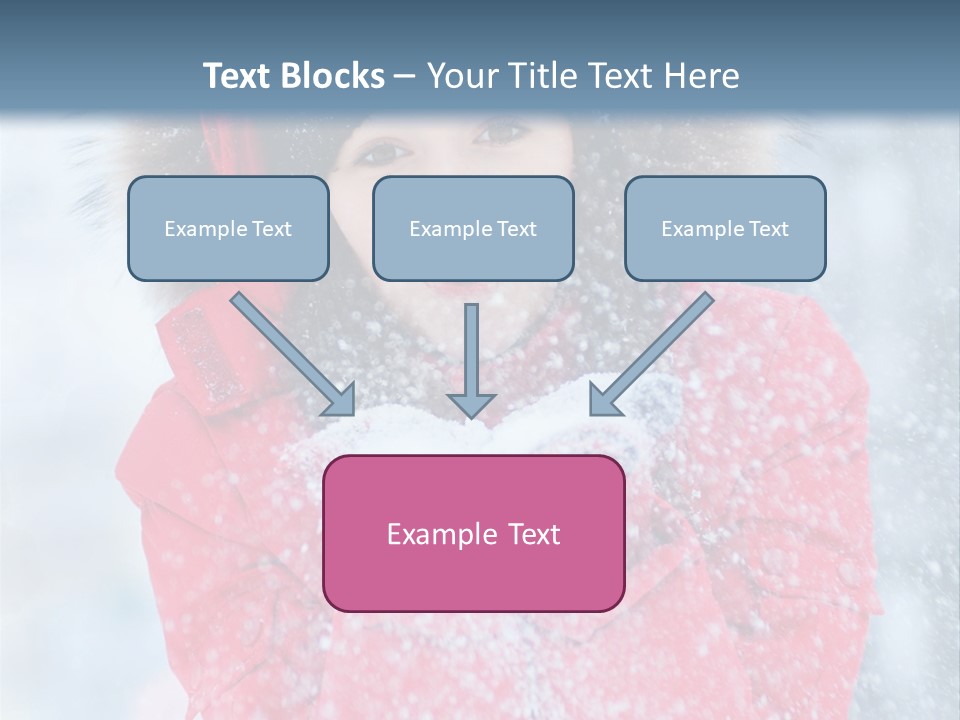 Female Ice Face PowerPoint Template