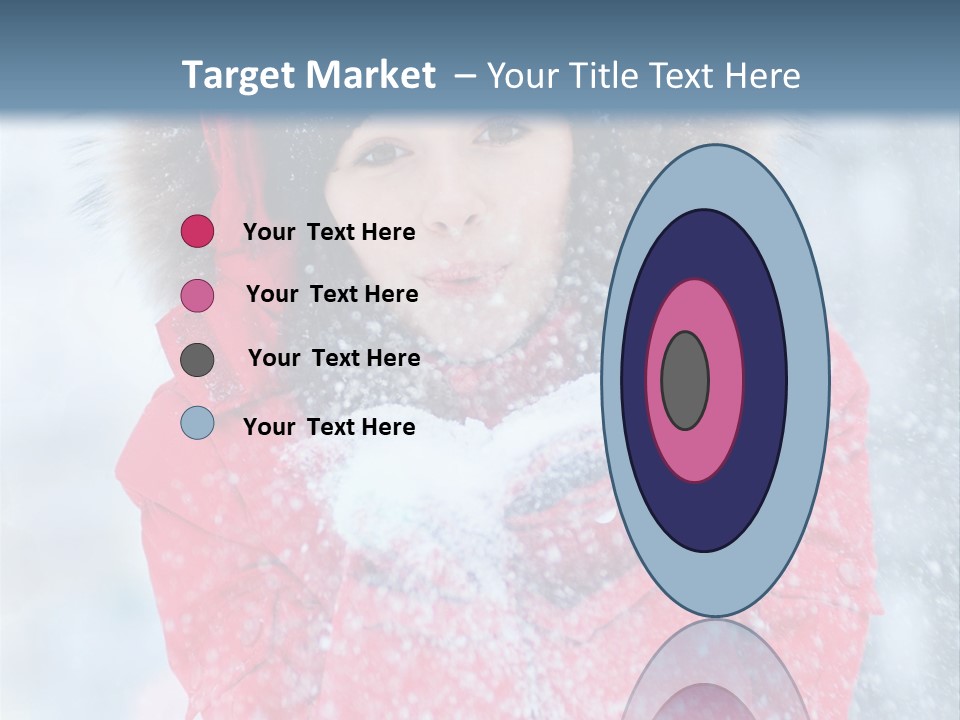 Female Ice Face PowerPoint Template