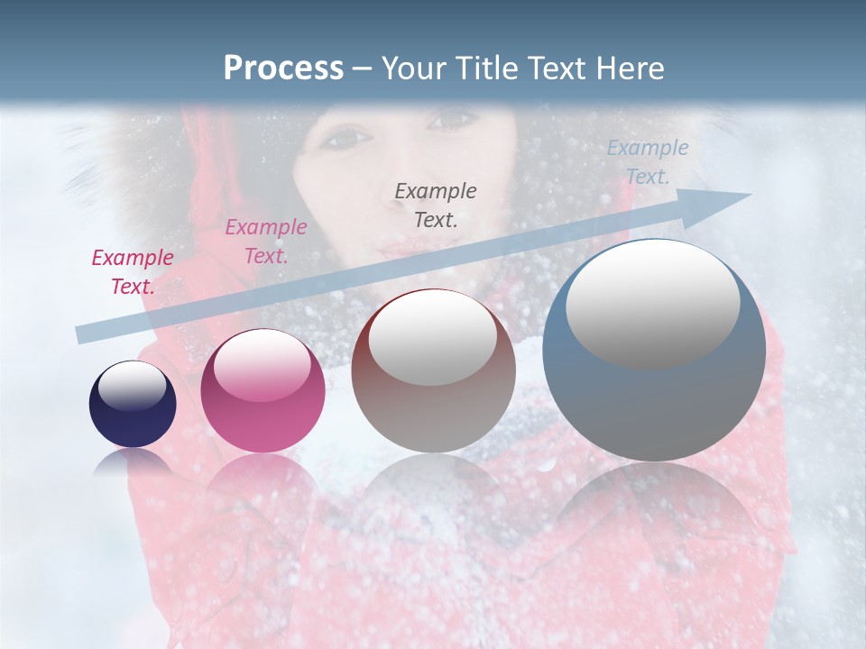 Female Ice Face PowerPoint Template