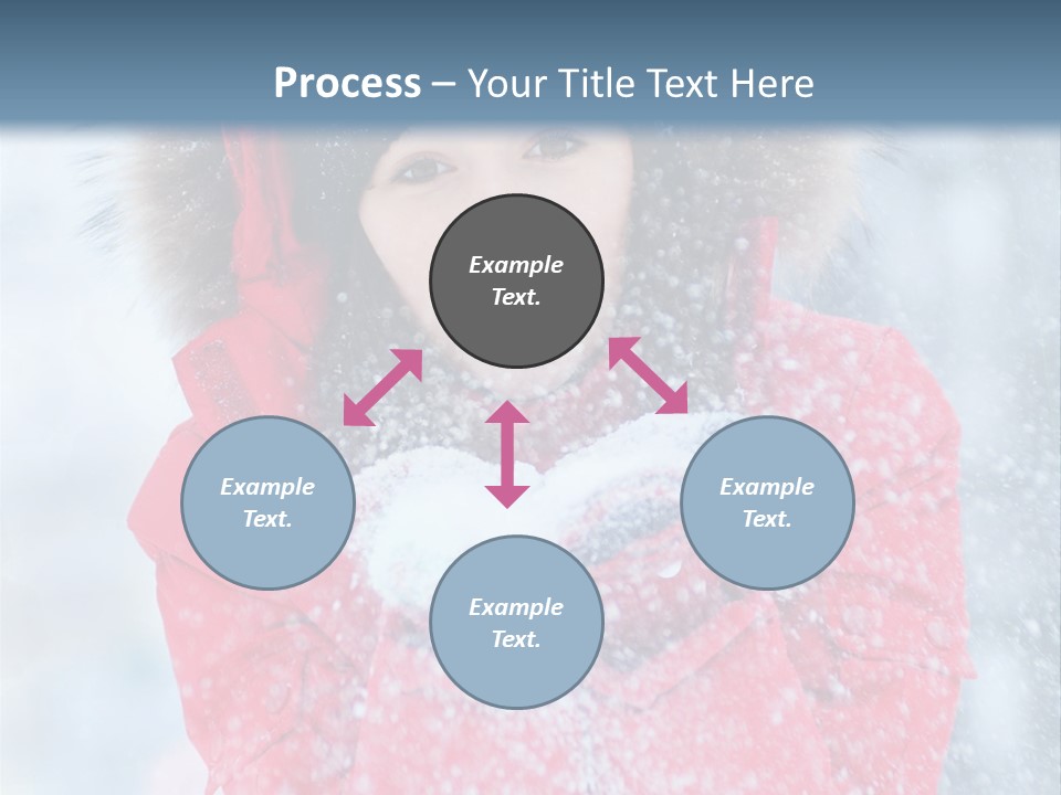 Female Ice Face PowerPoint Template