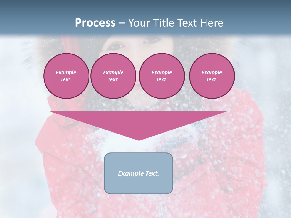 Female Ice Face PowerPoint Template