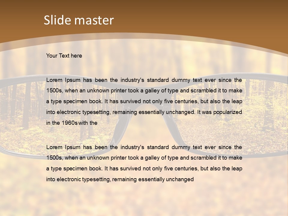 Optics White Yellow PowerPoint Template