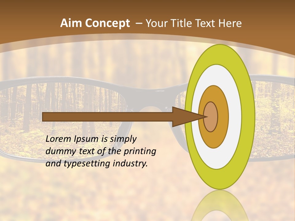 Optics White Yellow PowerPoint Template