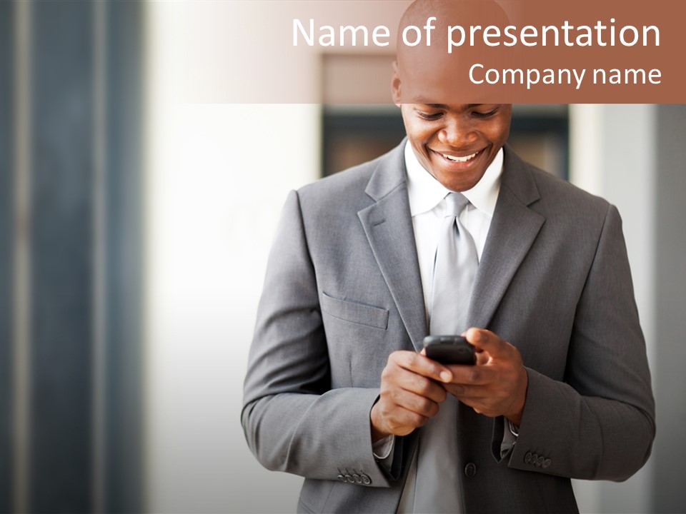 Modern White Collar Work PowerPoint Template