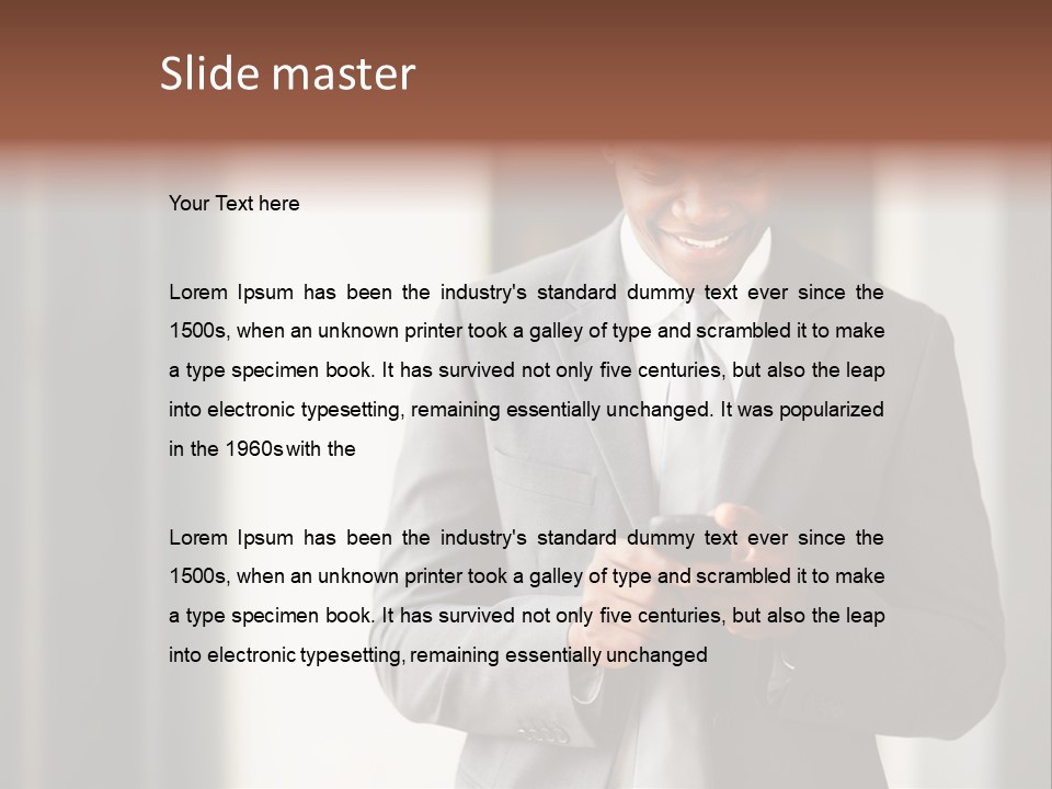 Modern White Collar Work PowerPoint Template