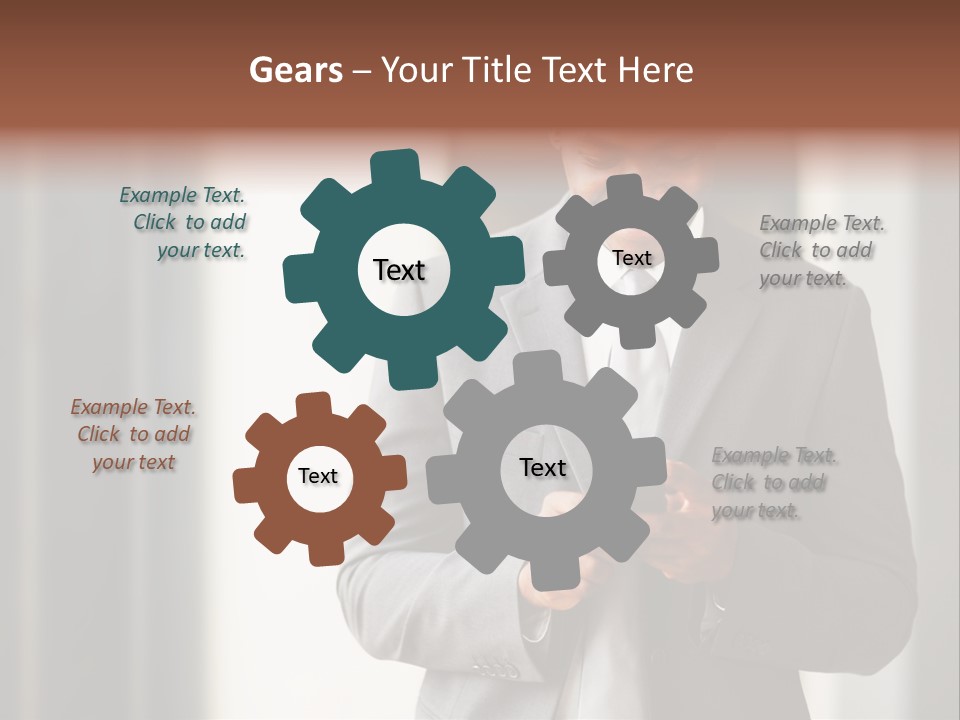 Modern White Collar Work PowerPoint Template