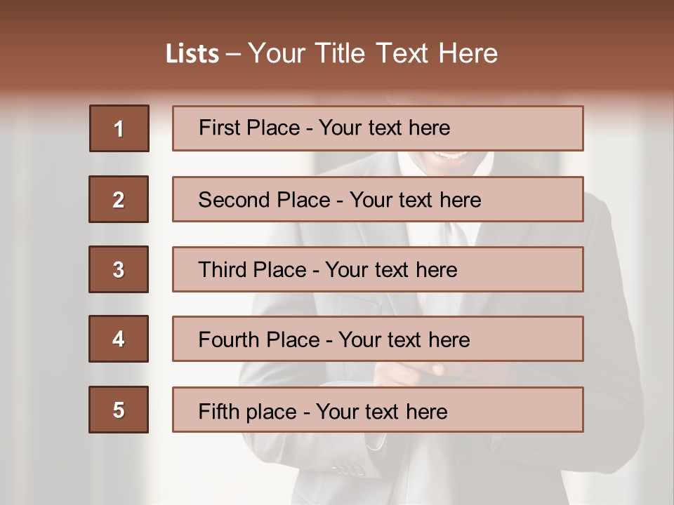 Modern White Collar Work PowerPoint Template