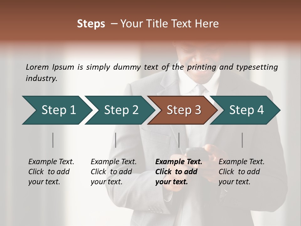 Modern White Collar Work PowerPoint Template