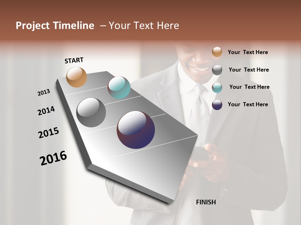 Modern White Collar Work PowerPoint Template