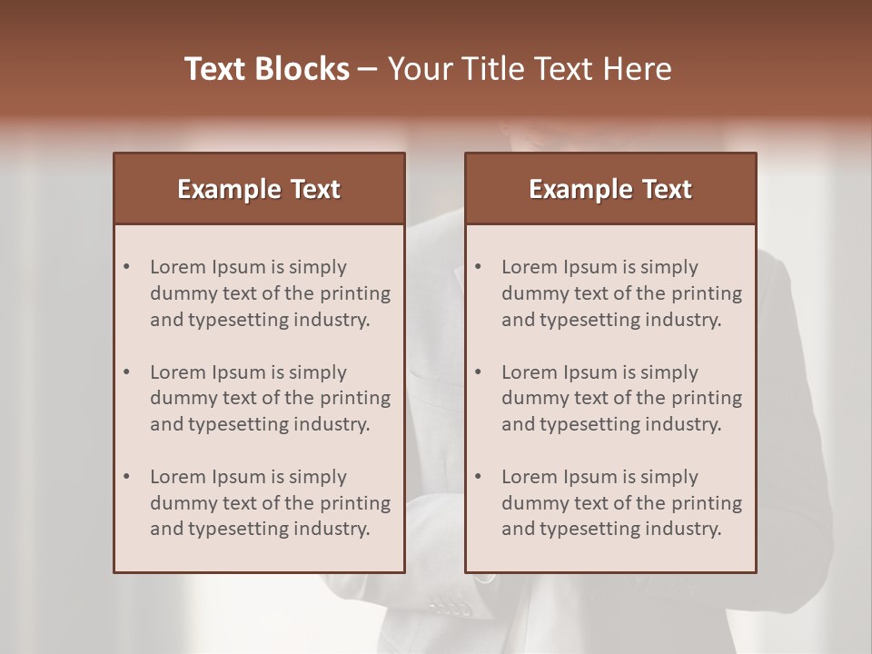 Modern White Collar Work PowerPoint Template