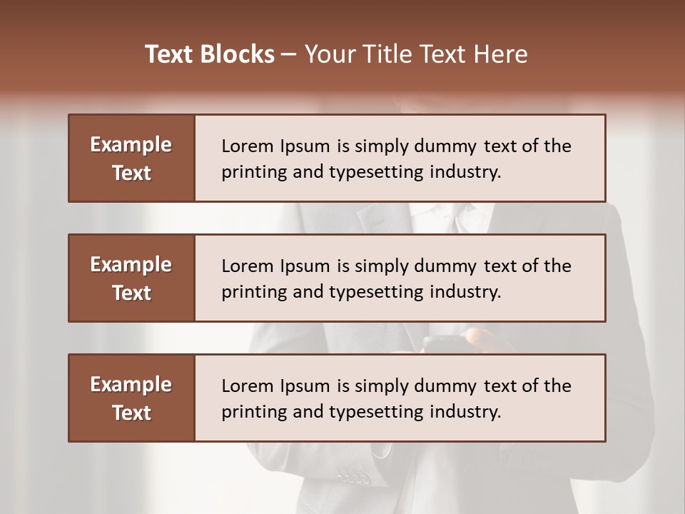 Modern White Collar Work PowerPoint Template