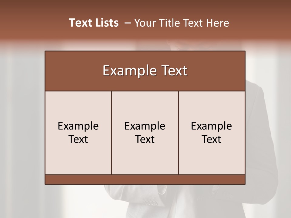 Modern White Collar Work PowerPoint Template