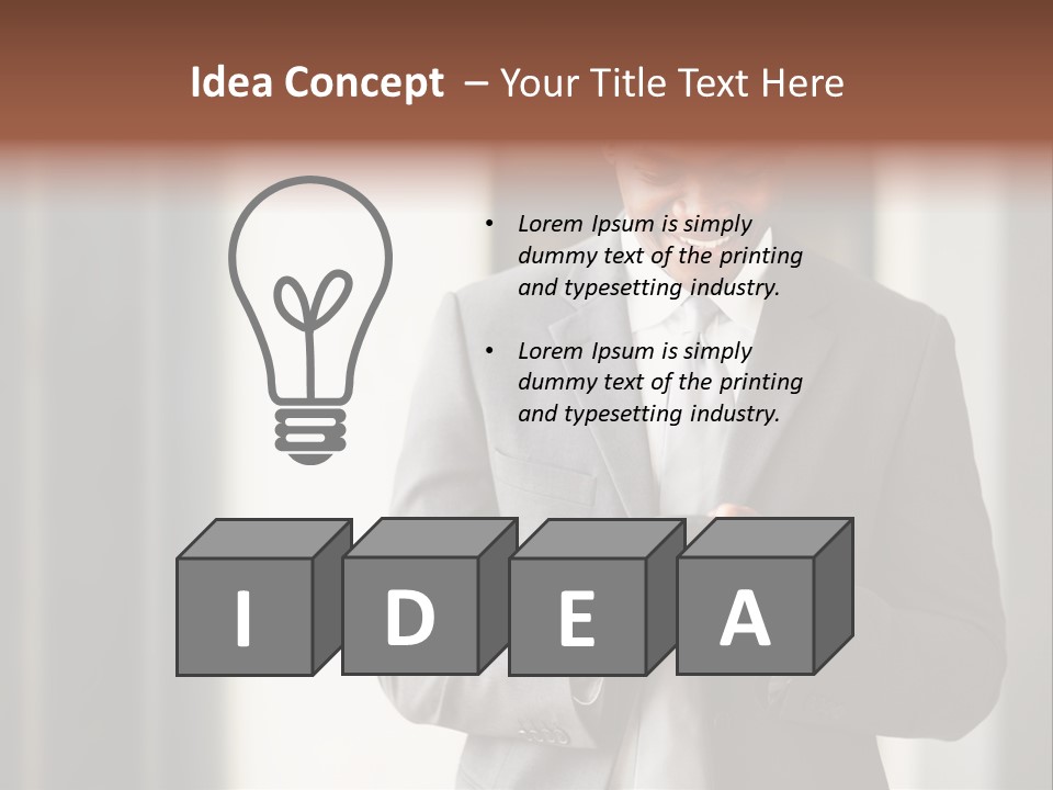 Modern White Collar Work PowerPoint Template