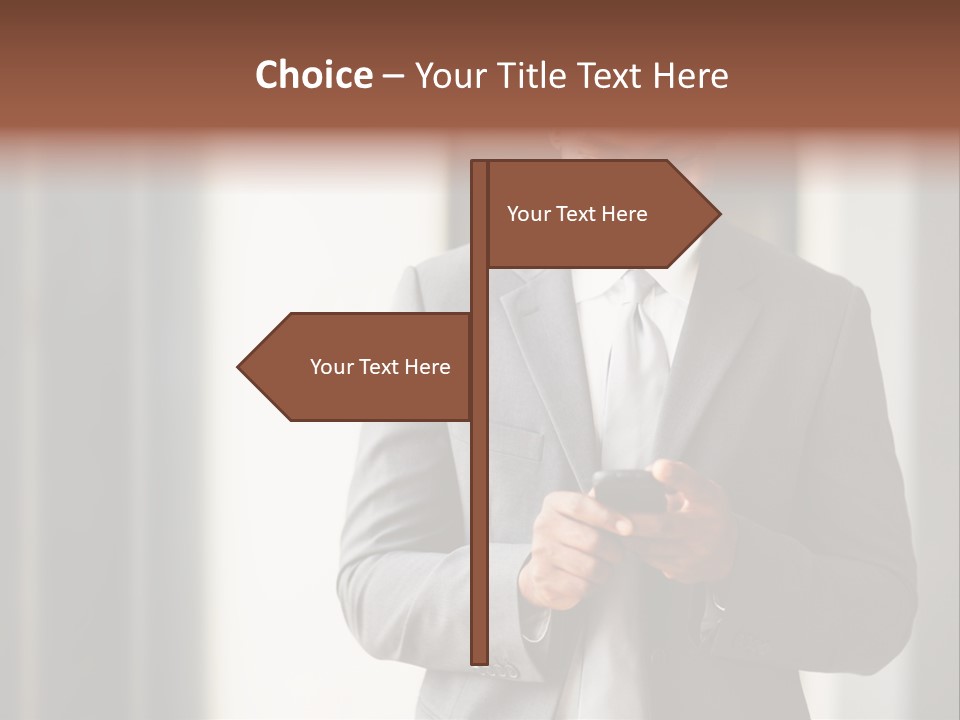 Modern White Collar Work PowerPoint Template