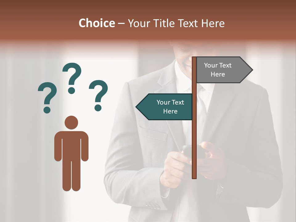 Modern White Collar Work PowerPoint Template