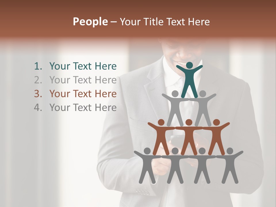 Modern White Collar Work PowerPoint Template